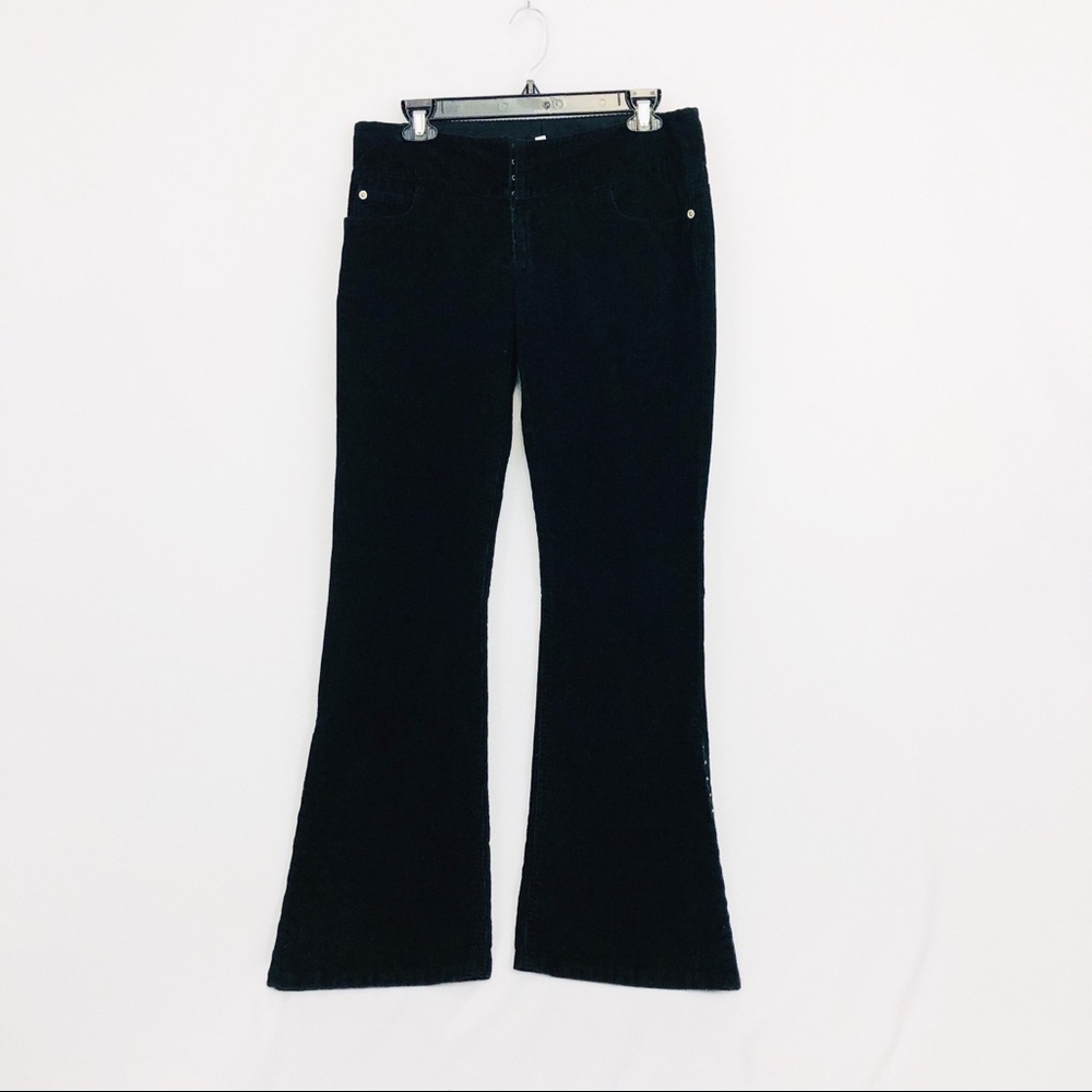 Alice + Olivia black corduroy pants size 10